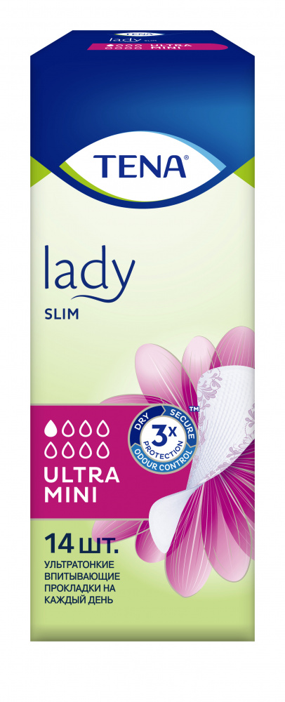 Гигиенические прокладки Tena lady ultra mini тонкие №14