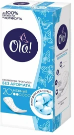 Прокладки ежедневные Ola 20 шт без аромата