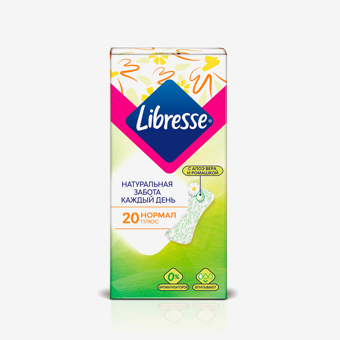 Прокладки Libresse ежедневные Natural Care Normal 20 шт