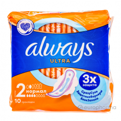 Always прокладки Ultra Normal Plus Single № 10 шт