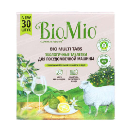 Экологичные таблетки для посудомоечной машины Bio Mio 30шт