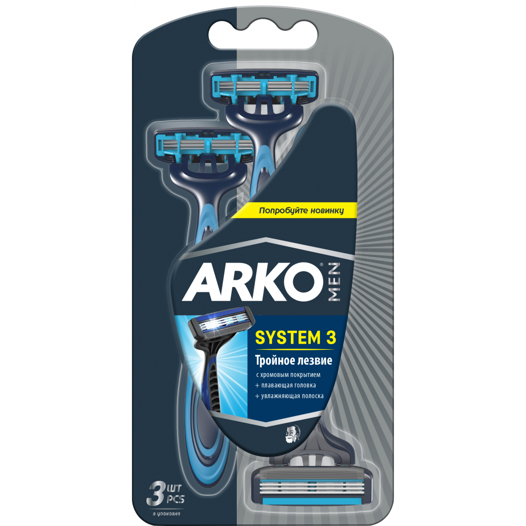 Тройное лезвие Arko Men System 3шт